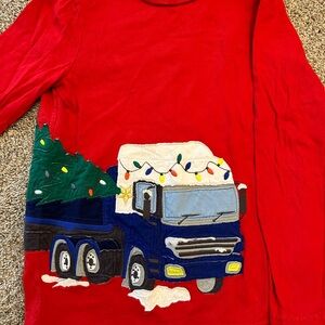 Kids Red Truck Holiday Shirt